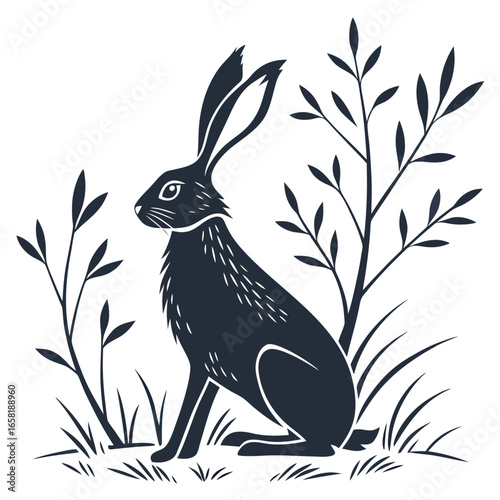 Stylized Hare Illustration