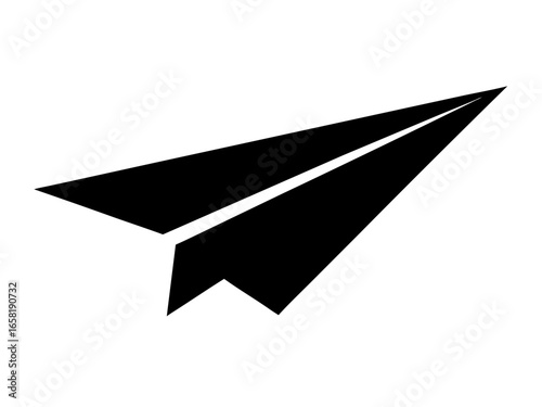 paper plane silhouette vector,paper plane icon