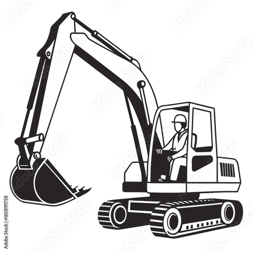 Excavator Operator at Work
