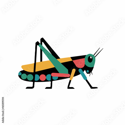 The Grasshopper made of circles and triangles 