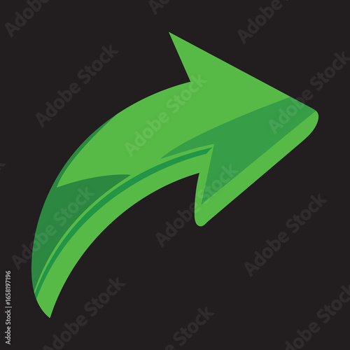 green arrow vector