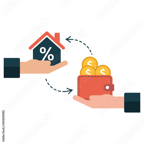 Mortgage and Interest Rate Concept