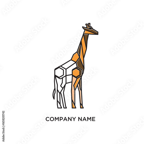 geometric giraffe logo