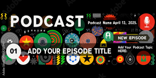 Podcast Cover Art Template New Episode Design