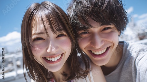 カップルの夏の思い出