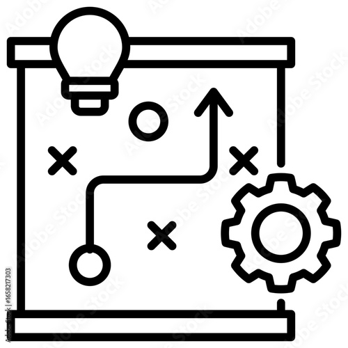 Strategic Line Icon