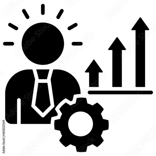 Motivation Glyph Icon