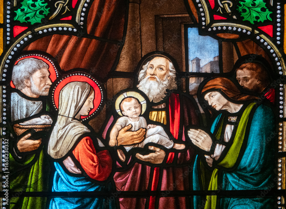 Obraz premium Presentation of Jesus in the temple