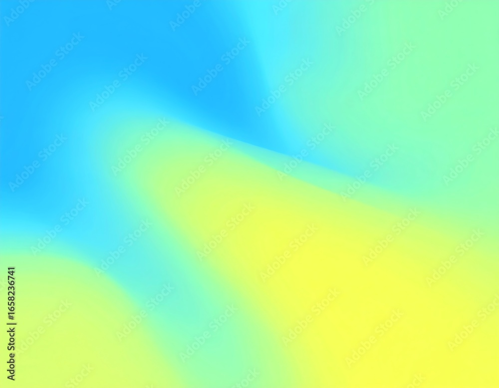 Fototapeta premium Abstract gradient background featuring vibrant shades of blue yellow and green blending creating a