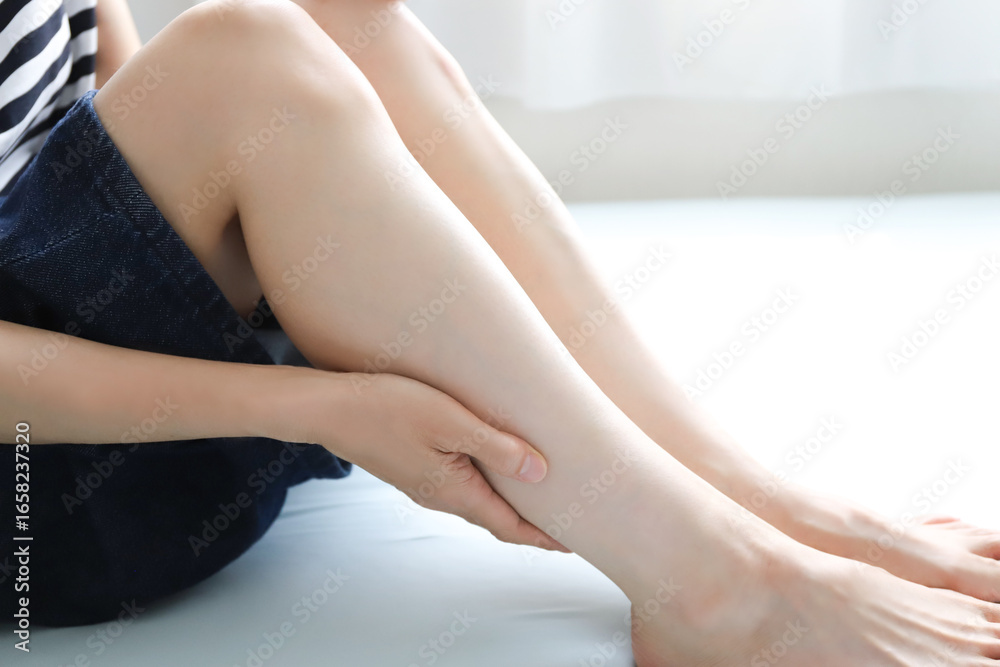 Obraz premium 女性のふくらはぎ