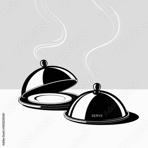 restaurant cloche icon