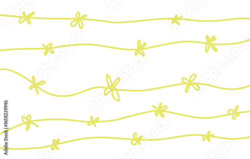 tangled  lines pattern with yellow color.eps