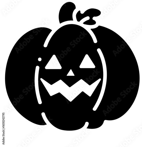 spooky jack o lantern, layered cut file, halloween clip art