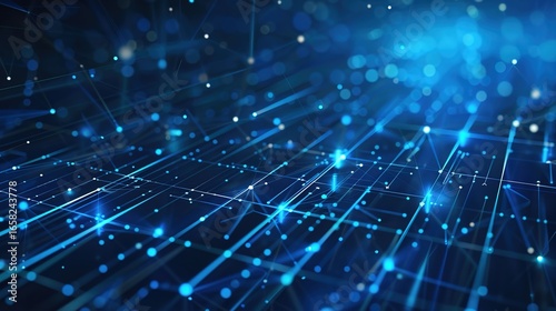 Exploring Dynamic Technology Lines and Vibrant Blue Technology Backgrounds for Modern Digital Design: Innovate Visual Concepts, Futuristic Interface Elements