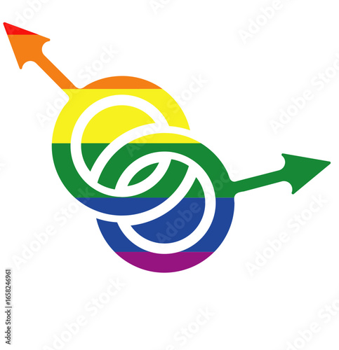 LGBTQ pride symbol - layered cut file - love