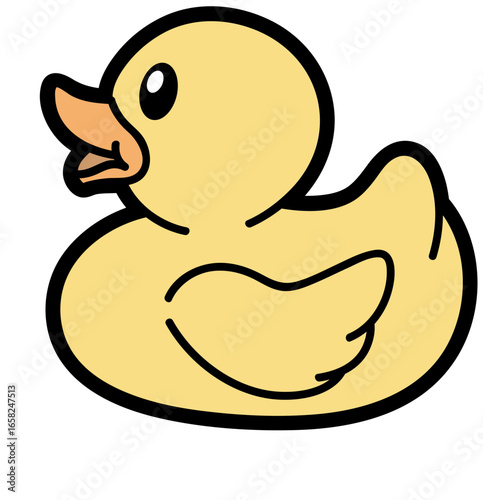 cute rubber duck - cut file -