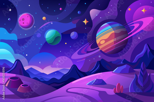 Abstract Galaxy Background