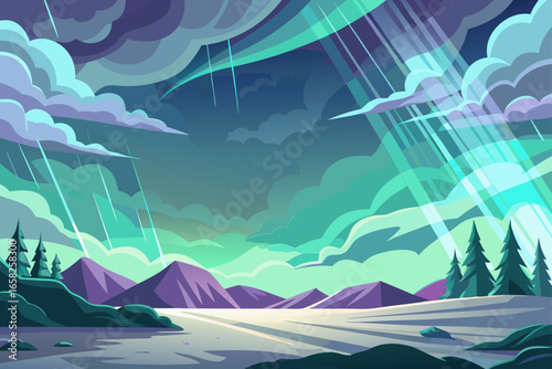 Boreal Storm Vista Background