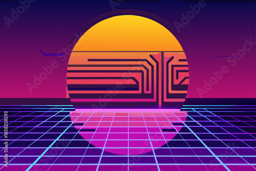Glossy Surf Background