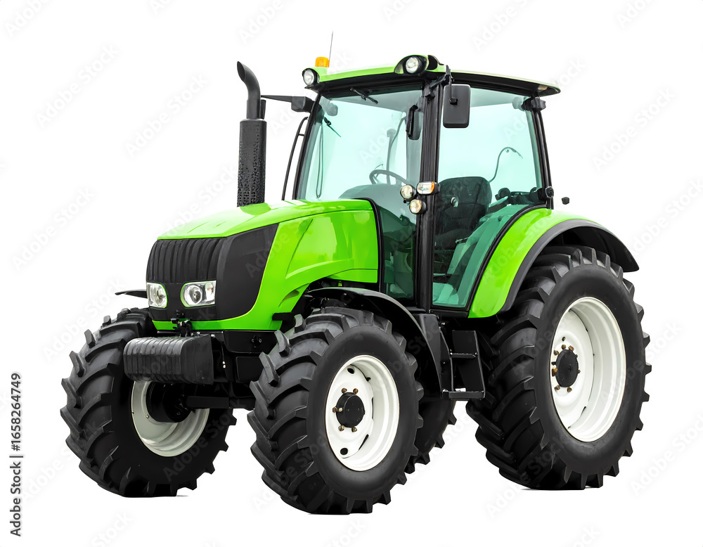 Obraz premium Mini tractor isolated on white background