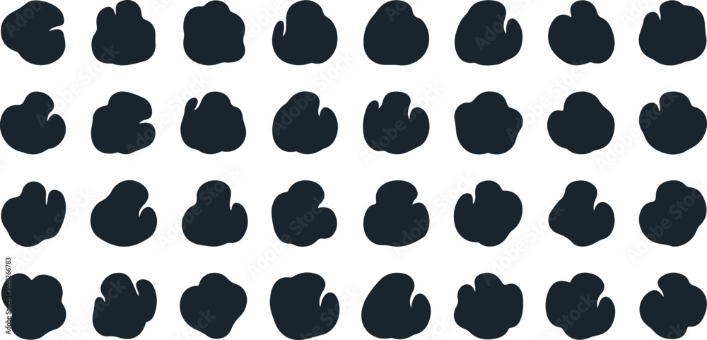 Fototapeta premium A grid of black paw prints on a white background representing animal tracks