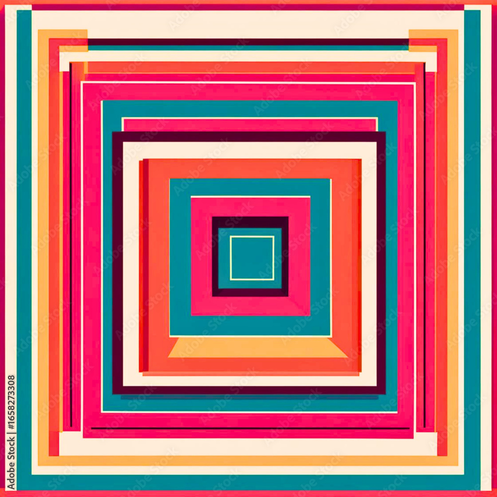 Vibrant geometric squares pattern vector illustration abstract modern colorful scalable design Vibrant geometric squares pattern vector illustration abstract modern colorful scalable design