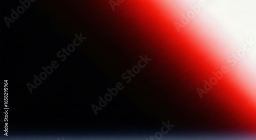 Diagonal gradient of red and white fading into black