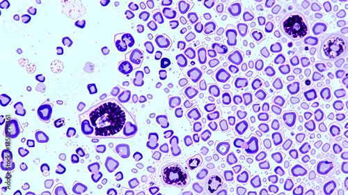 Photomicrograph of histological slide showing Neuroendocrine Cancer.