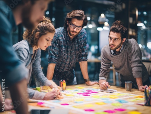 Dynamic collaboration in a professional workplace: Creative brainstorming and project management -