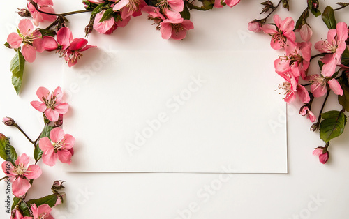 A Simple Sorry Note with Floral Accents Isolated On White Background.