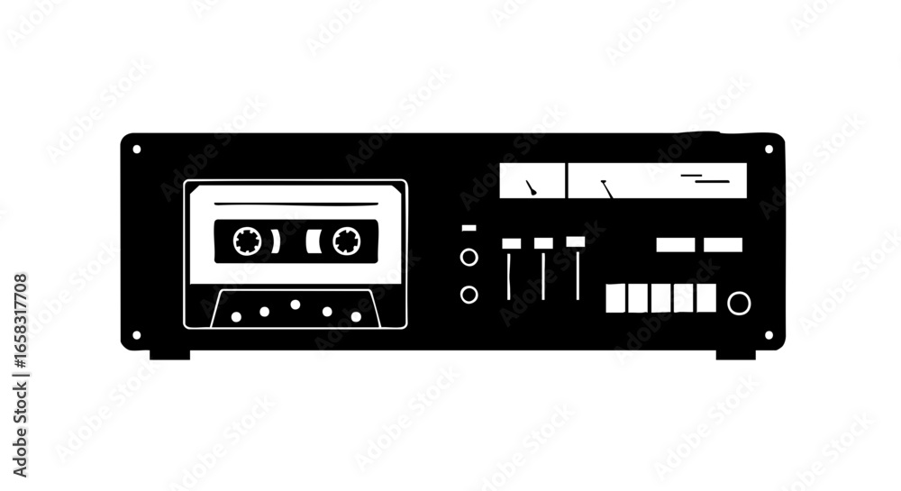 Fototapeta premium A vintage tape recorder.