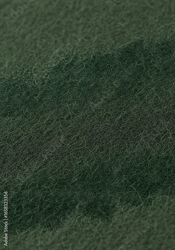 Dark Green Fuzzy Felt Texture Close Up