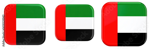 3D Plastic Style United Arab Emirates Flag Icon with Rounded Corners in Red White Green and Black Colors Free Download 3D Plastic Style United Arab Emirates Flag Icon with Rounded Corners in Red White Green and Black Colors - GFXLoad