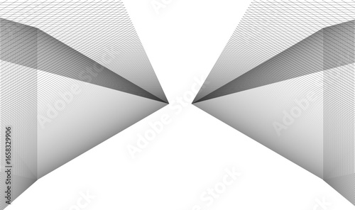 Abstract linear architecture vector 3d background