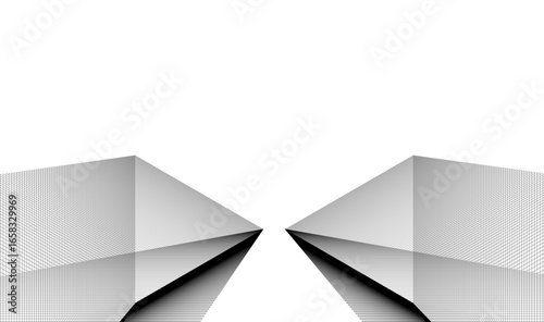 Abstract linear architecture vector 3d background
