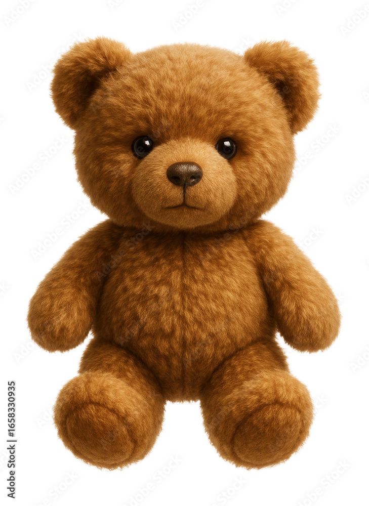 Obraz premium Teddy bear facing forward.