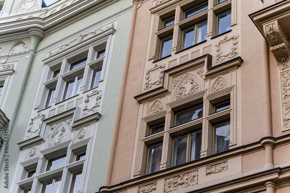 Obraz premium Decooration of the building in Old Prague