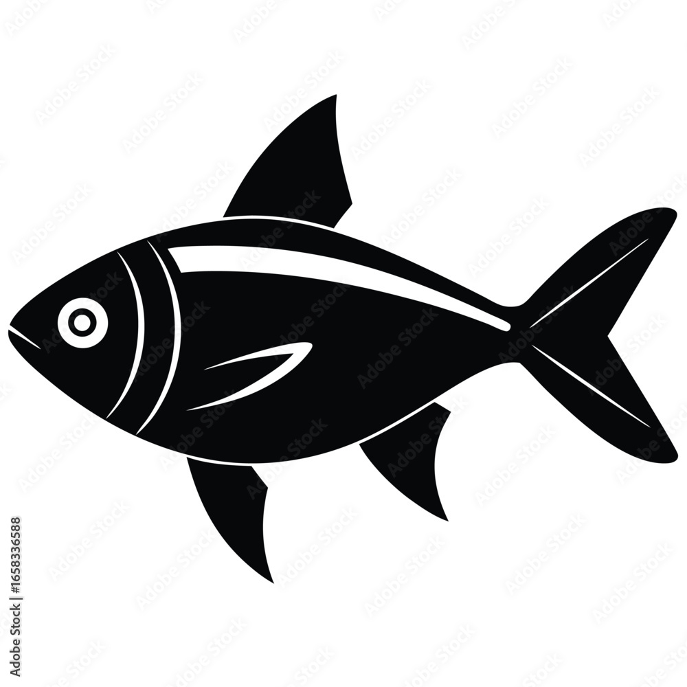 Obraz premium tetra vector fish