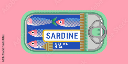 Colorful Sardines in a Can
