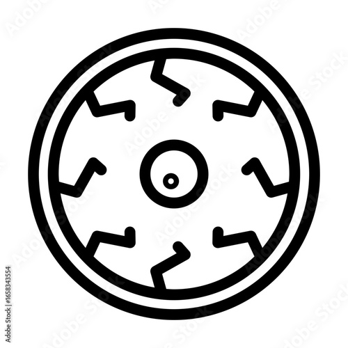 scary eye line icon