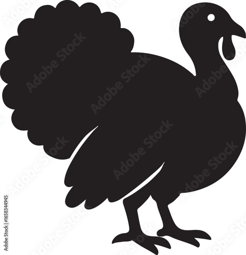 illustration of cartoon turkey