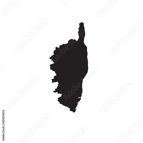 Corsica Corse Region Map Vector