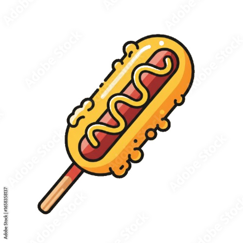 hot dog vector illustration
