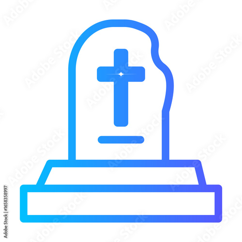 tombstone gradient icon