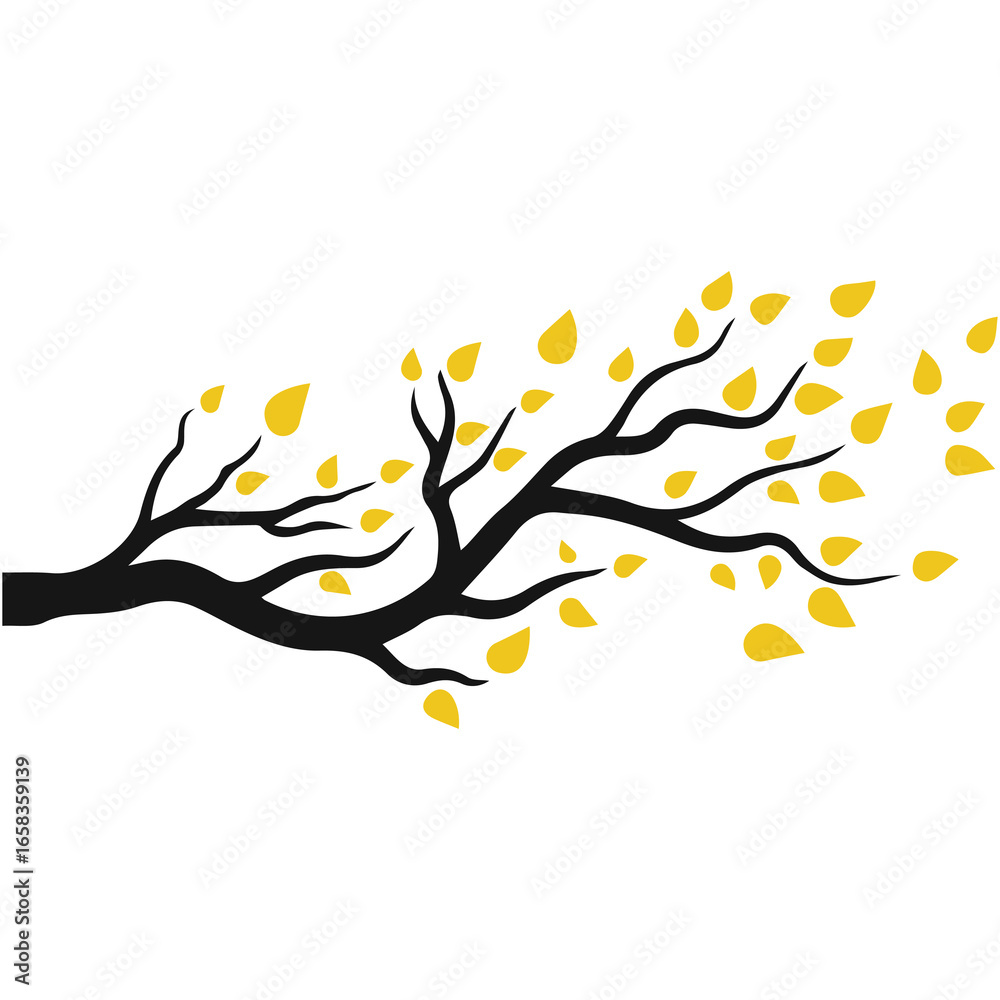 Fototapeta premium Tree branch vector illustration design | Premium Vector