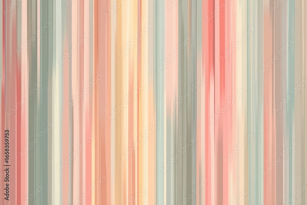 Obraz premium Pastel Vertical Stripes Background with Pink, Beige, and Green Hues