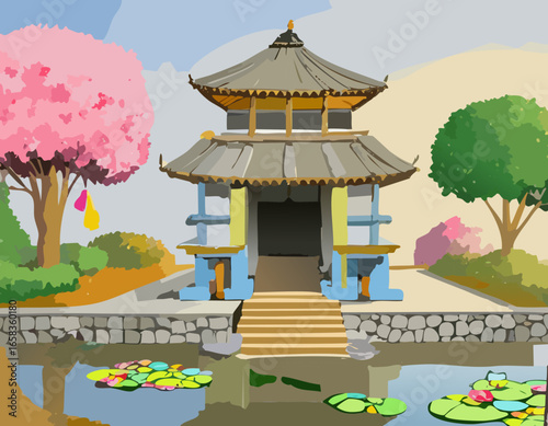 花と風景
