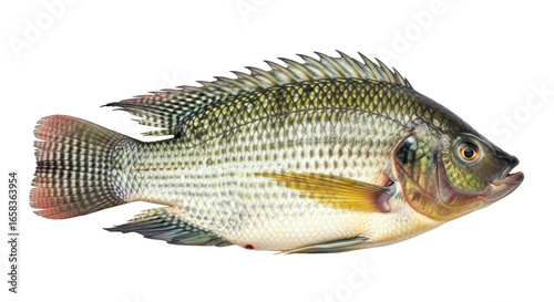 Canvas Print Isolated tilapia fish