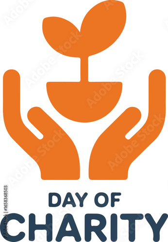 International Day of Charity Hands Holding Sprout Symbolizes Giving and Compassion