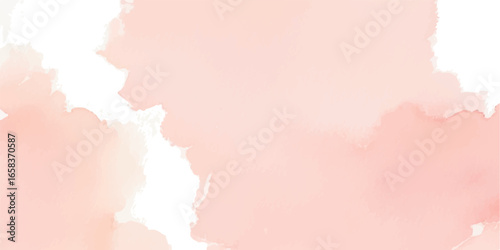 Elegant Light Pink Watercolor Wash – Gentle Gradient Blush Texture on White Paper for Artistic Backgrounds and Modern Branding
